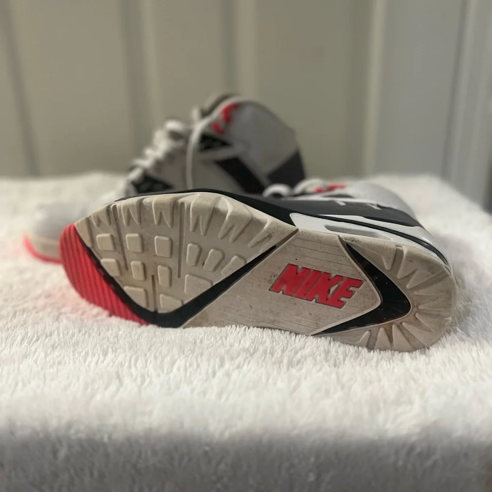 Nike Air Trainer SC High Gray and Pink Sneakers - Picture 4 of 5